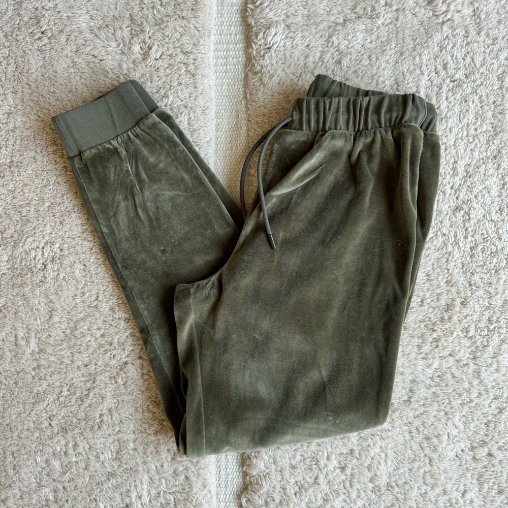 Outerknown velour olive green pants - Picture 2 of 5